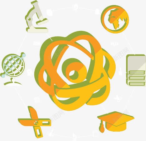教育PPT元素png免抠素材_88icon https://88icon.com PPT 信息化 分类 图标 扁平化 教育 科技