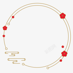 中国风古风线条边框素材