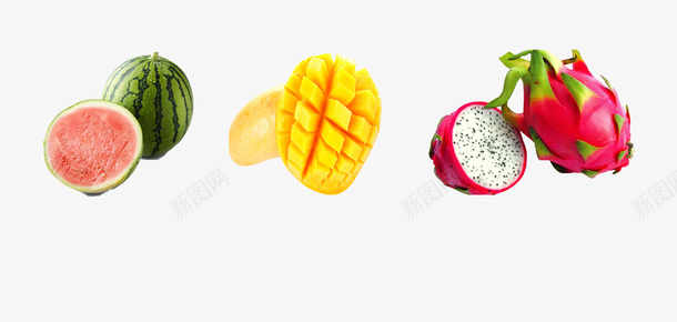 火龙果促销水果西瓜芒果火龙果图标图标
