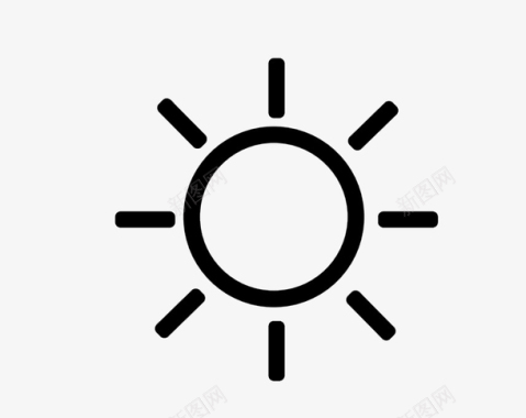 天气太阳天气示意图图标图标