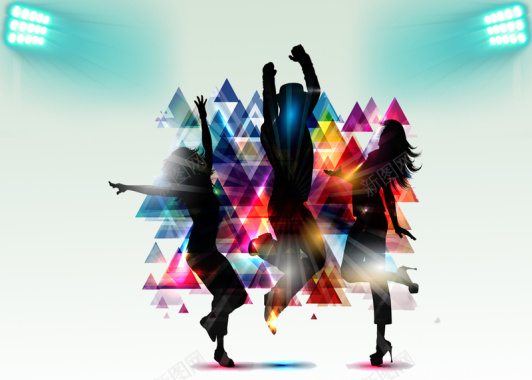 动感舞蹈海报背景素材背景
