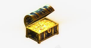 金币宝箱蓝色箱子png免抠素材_88icon https://88icon.com 宝箱 箱子 蓝色 金币