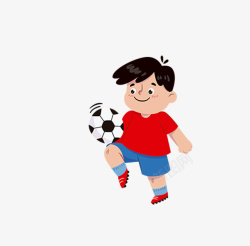 儿童踢足球玩耍素材