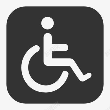 残疾人公益accessibility图标图标