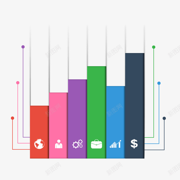 ppt6色商务立体图矢量图ai免抠素材_88icon https://88icon.com ppt 商务 商务矢量 立体图 矢量图