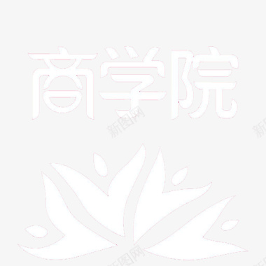 方形背景装饰万花城商学院图标图标