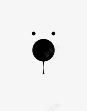 创意创意熊脸图标图标