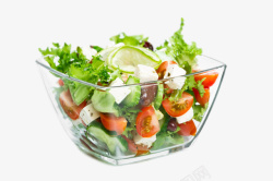 蔬菜沙拉透明图素材