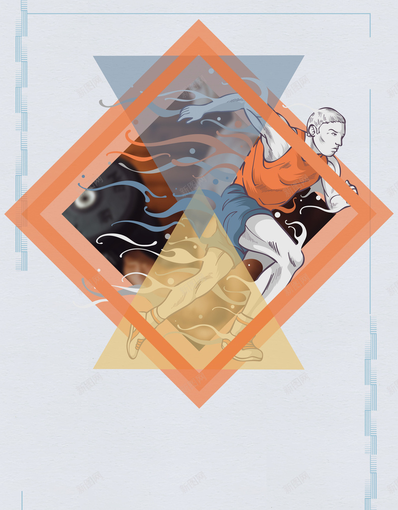 创意卡通插画健身海报背景psd设计背景_88icon https://88icon.com 体育训练 健身房海报 创意插画 创意运动海报 夏季魔鬼身材锻炼海报 海报设计 简约风格海报 运动海报