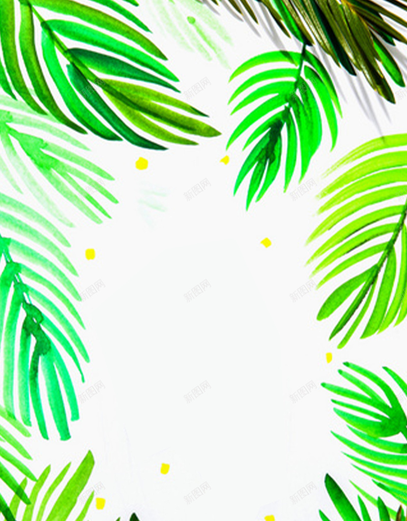 简约清新手绘绿叶边框H5背景jpg设计背景_88icon https://88icon.com 小清新 手绘 手绘H5背景 手绘背景素材 文艺 清新 简约 绿叶 边框