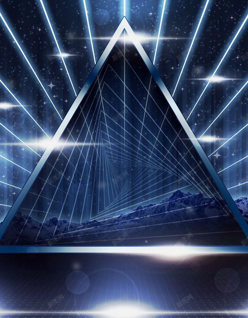 简约几何科技蓝色炫酷h5背景jpg设计背景_88icon https://88icon.com h5 几何 商务 炫酷 科技 简约 背景 蓝色