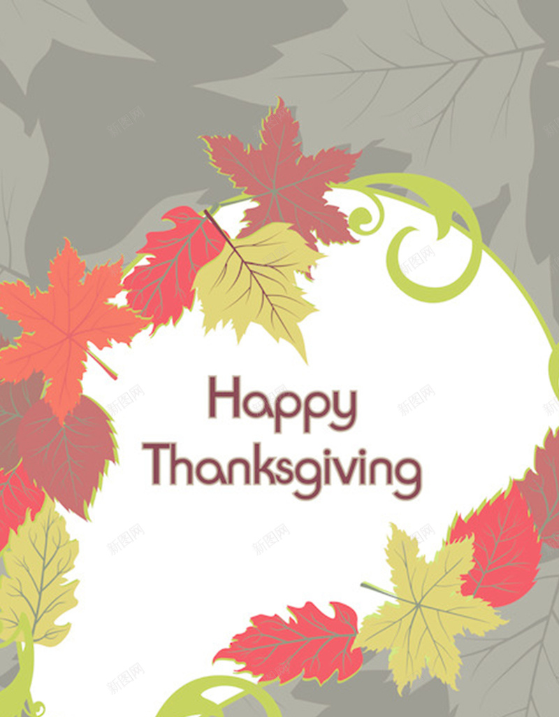 灰色背景多彩树叶感恩节背景图jpg设计背景_88icon https://88icon.com 多彩 小清新 感恩节 文字 文本框 文艺 树叶 灰色 简约 节日