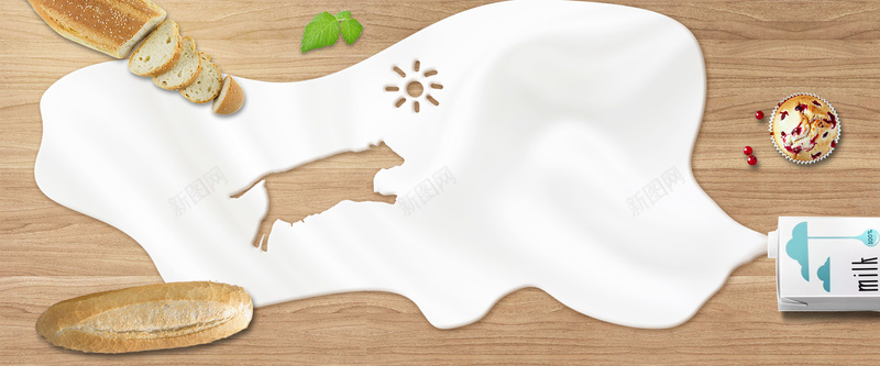 早餐牛奶促销bannerpsd设计背景_88icon https://88icon.com 奶牛 早餐 法式面包 牛奶 牛奶促销 甜点 糕点 美味 美食 营养 蛋糕 面包