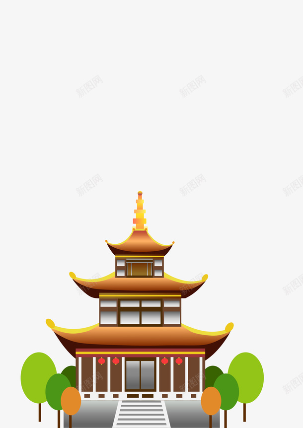 古代的建筑屋png免抠素材_88icon https://88icon.com 古代 建筑 建筑物 标志性建筑