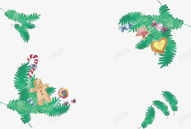 圣诞姜饼小人装饰png免抠素材_88icon https://88icon.com PNG 小清新 植物 装饰