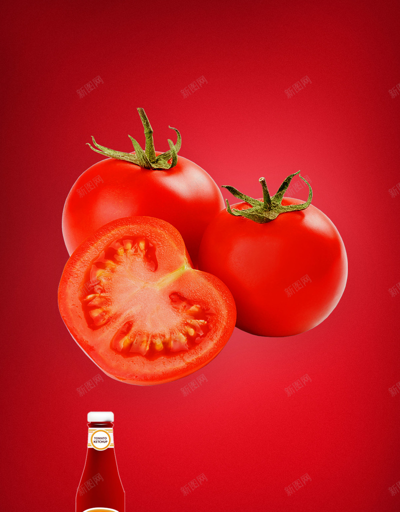 西红柿海报PSD背景图psd设计背景_88icon https://88icon.com PSD 水果 海报 番茄酱 红色 背景图 西红柿 食品 食物