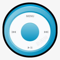 球员iPod蓝色图标图标