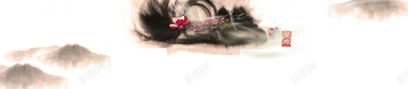 2018年狗年水墨风海报psd设计背景_88icon https://88icon.com 2018 狗年吉祥 狗年行大运 狗年年会 水墨 天狗保平安 吉犬贺岁 狗年大吉 狗年 梅花