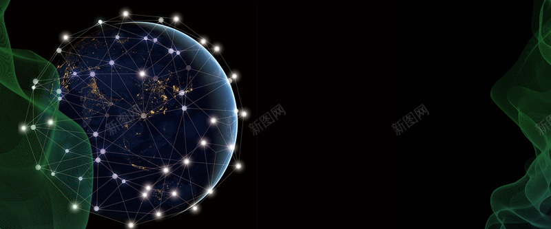 科技全球化banner海报psd设计背景_88icon https://88icon.com 互联网 全球化 商务 地球 大数据 科技 科技互联