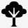 树简单的黑色iphonemini图标图标