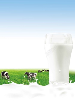 牛奶展板牛奶宣传展板背景高清图片