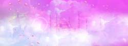 双十一ps双十一狂欢大促梦幻紫色banner高清图片