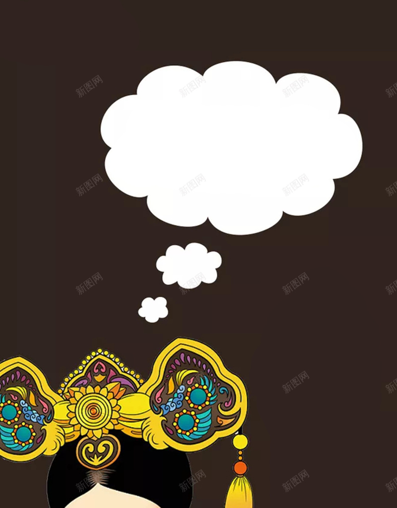 简约有趣卡通古装娘娘H5背景图jpg设计背景_88icon https://88icon.com 卡通 复古 宫斗 有趣 简约 古装娘娘 古风 女性