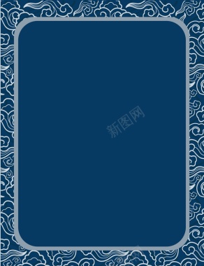矢量复古中国风海水纹背景素材背景