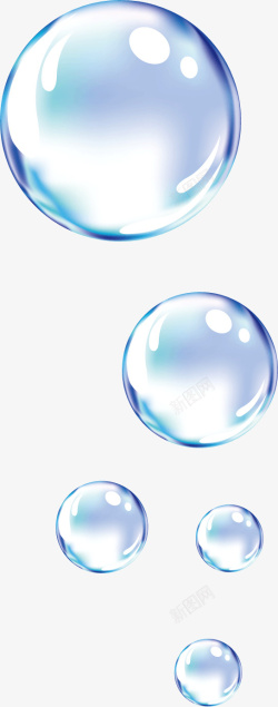 透明小水珠水泡素材
