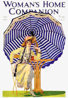 插画悠闲贵妇psd免抠素材_88icon https://88icon.com 悠闲 插画 装饰图案