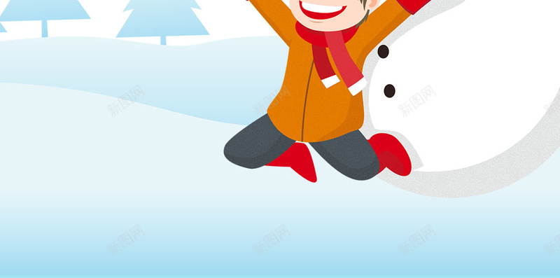 雪花雪地孩子玩耍堆雪人psd设计背景_88icon https://88icon.com 堆雪人 孩子 帽子 打雪仗 玩耍 雪地 雪的世界 雪花