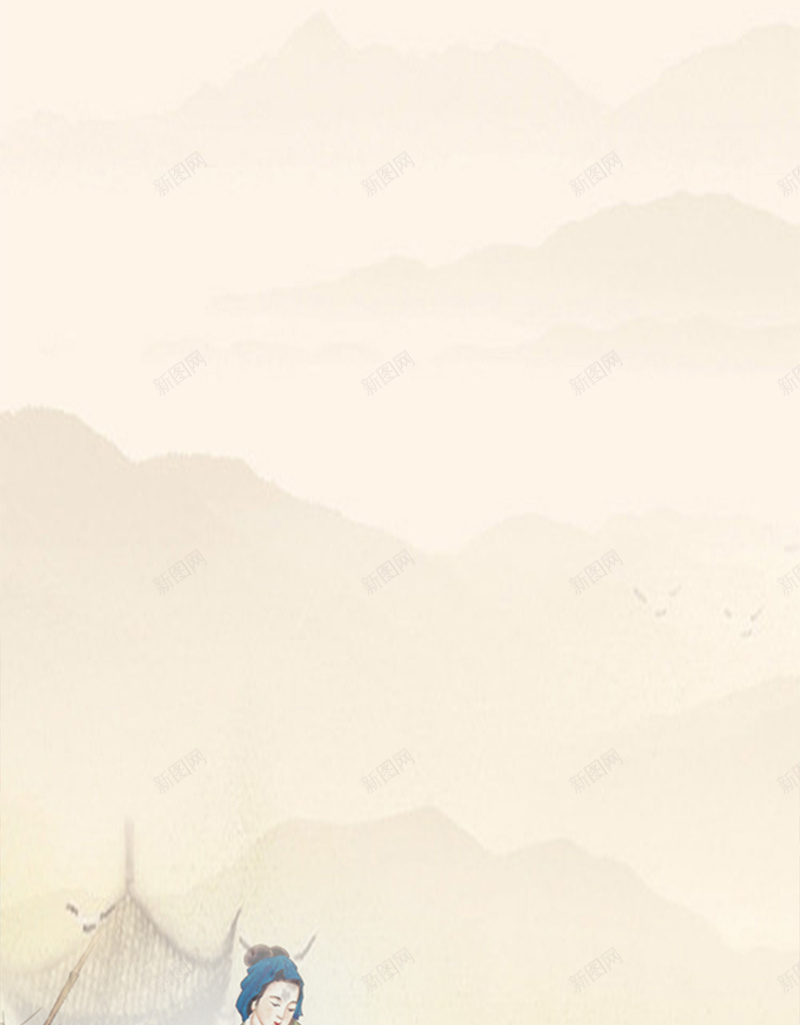 中国风手绘仕女图褐色背景素材jpg设计背景_88icon https://88icon.com 中国风 仕女图 古代仕女图 唯美 工笔画 手绘 素材 背景 褐色
