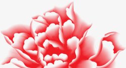节日海报红色花朵手绘效果素材