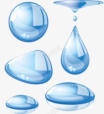 水珠素材水滴水珠图标图标