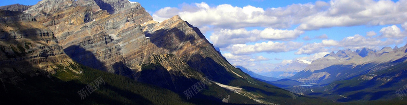 大气磅礴山脉风景背景背景