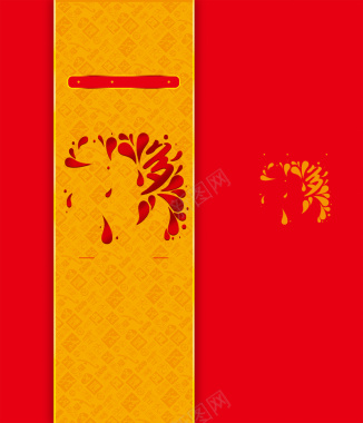 中式大气简约春节礼盒海报背景背景