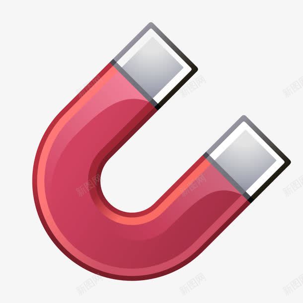 红色质感立体磁铁png免抠素材_88icon https://88icon.com 磁铁 立体 红色 红色质感 质感