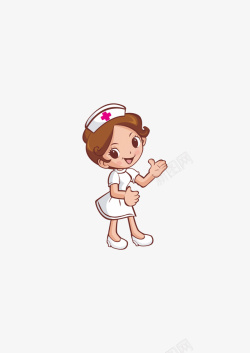 护士卡通温馨提示素材