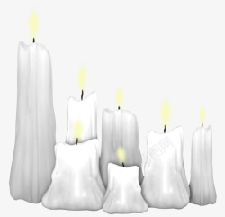 哀悼白色蜡烛高清图片