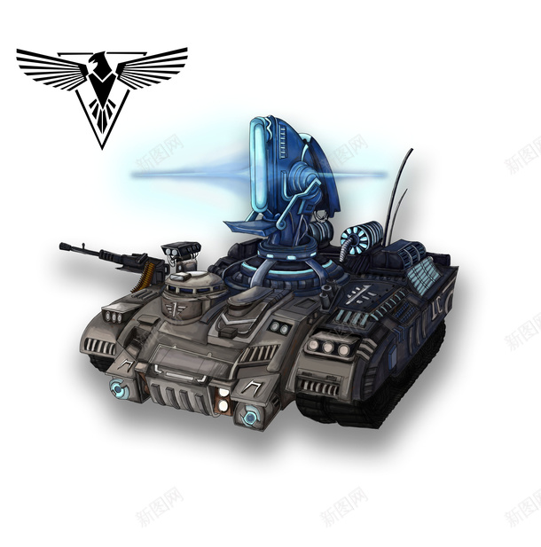 红警坦卡插画psd免抠素材_88icon https://88icon.com 卡通 手绘 插画 红警