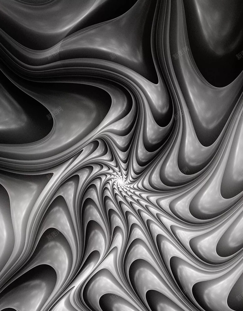 抽象黑白立体艺术H5背景jpg设计背景_88icon https://88icon.com 对比色 抽象 立体 艺术 黑白 旋转 质感 纹理