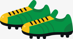 绿色运动足球鞋素材