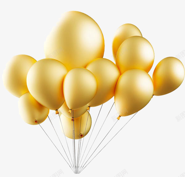 六一儿童节金色的气球png免抠素材_88icon https://88icon.com 儿童节 六一 气球 金气球 金色