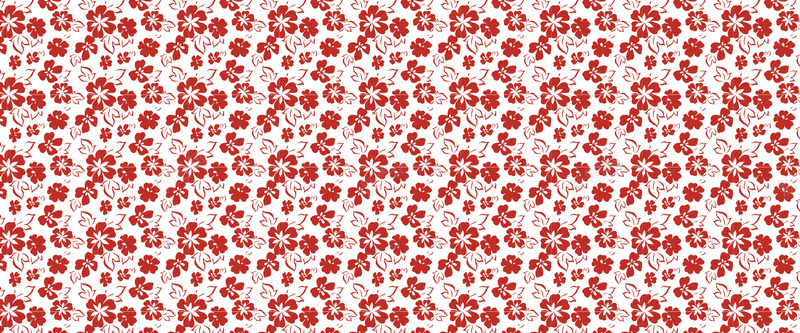 红色花朵底纹背景背景