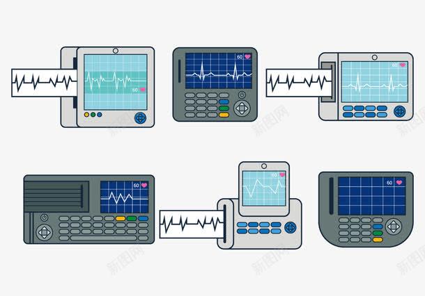 心电图机创意图矢量图eps免抠素材_88icon https://88icon.com 心电图 心电图机 心电图线 矢量心电图机 矢量图