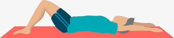 瑜伽垫康复锻炼png免抠素材_88icon https://88icon.com 卡通手绘 复健 康复训练 瑜伽 运动康复 锻炼