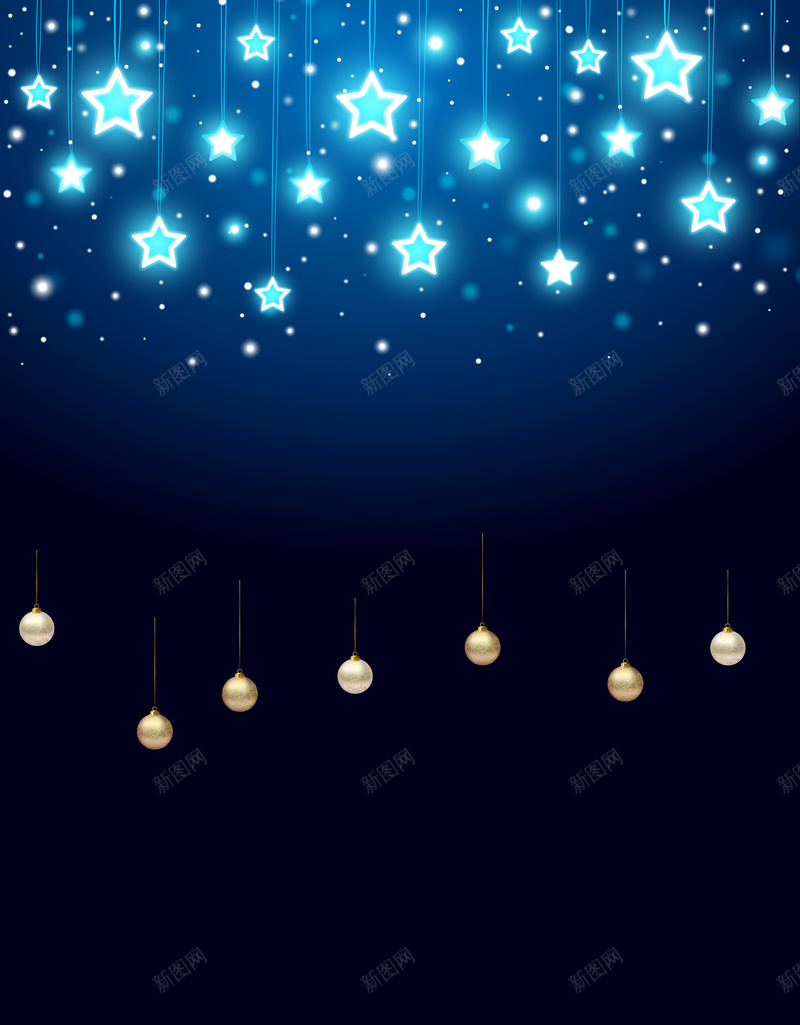 蓝色荧光星星psd设计背景_88icon https://88icon.com 商务 星星 温暖 珍珠 科幻 科技 荧光 蓝色