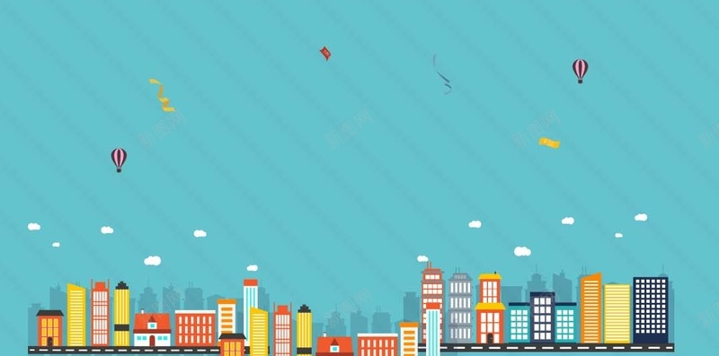 蓝色条纹商业梦幻PSD分层H5背景psd设计背景_88icon https://88icon.com 叶子 商业 地产 房地产 条纹 梦幻PSD分层H5背景素材 热气球 蓝色 都市