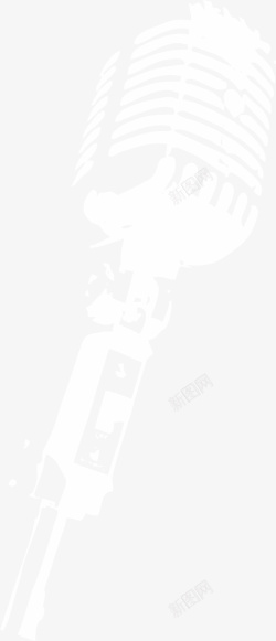 话筒白色素材