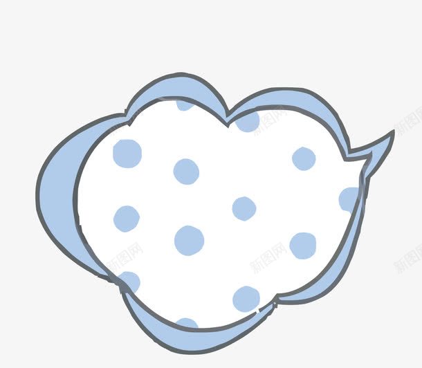云朵对话框png免抠素材_88icon https://88icon.com 云朵 对话框 蓝色